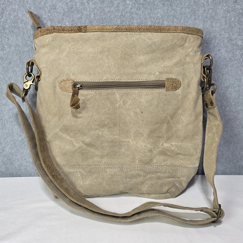 Myra Bag Flap Pocket Cowhide Shoulder Bag S-1125 - Picture 2 of 12